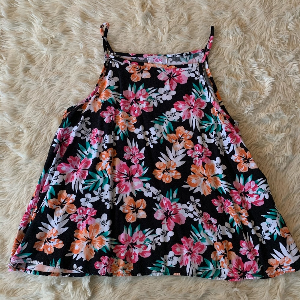 Justice Floral Strappy Top